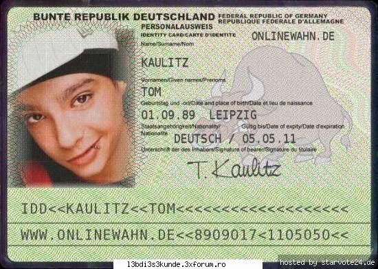 buletinul:)):)) - k imaginatie a avut tipa care la facut..e misto - ^^Tom^^